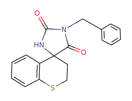 Molecular Structure of 905278-27-5 (3-benzylspiro(imidazolidine-5,4'-thiochromane)-2,4-dione)