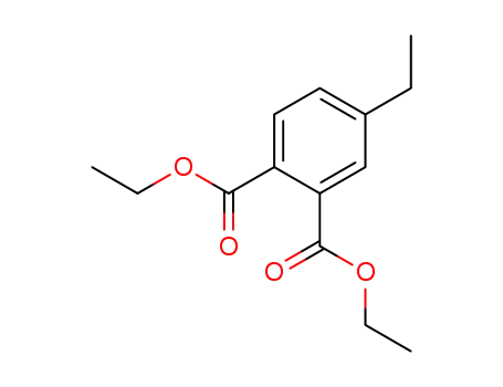 Molecular Structure of 35081-14-2 (1,2-Benzenedicarboxylic acid, 4-ethyl-, diethyl ester)