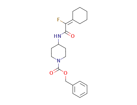 1-Piperidinecarboxylic acid, 4-[(cyclohexylidenefluoroacetyl)amino]-,
phenylmethyl ester
