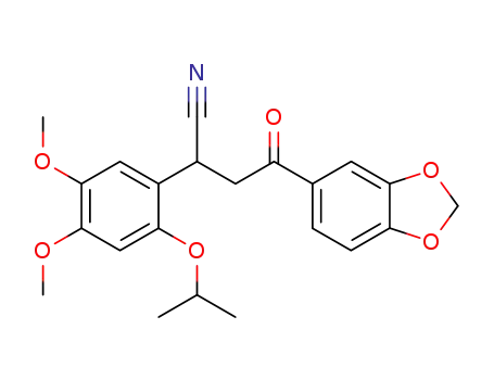 2-(4,5-dimethoxy-2-isopropoxyphenyl)-4-(3,4-methylenedioxyphenyl)-4-oxobutyronitrile