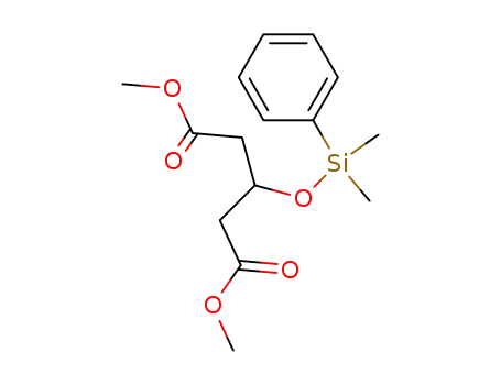 Molecular Structure of 927403-88-1 (Pentanedioic acid, 3-[(dimethylphenylsilyl)oxy]-, 1,5-dimethyl ester)