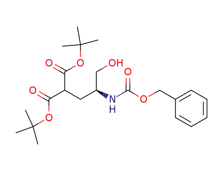 (2S)-2-(2-benzyloxycarbonylamino-3-hydroxypropyl)malonic acid di-tert-butyl ester
