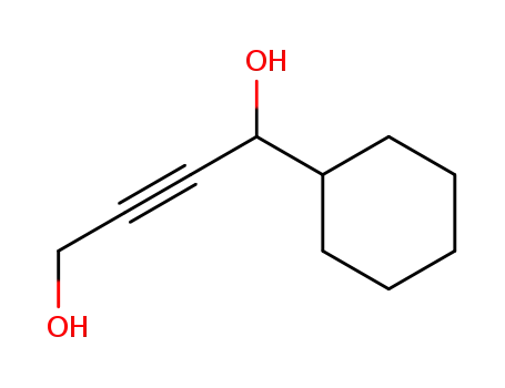 Molecular Structure of 14499-37-7 (2-Butyne-1,4-diol, 1-cyclohexyl-)