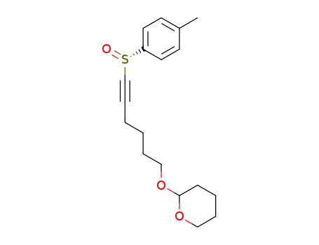 Molecular Structure of 414903-00-7 ((R<sub>S</sub>)-2-[6-(toluene-4-sulfinyl)-hex-5-ynyloxy]-tetrahydro-pyran)