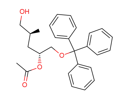 Acetic acid (1R,3S)-4-hydroxy-3-methyl-1-trityloxymethyl-butyl ester