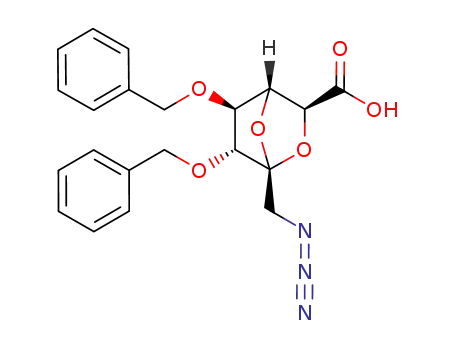 (1R,3S,4R,5S,6R)-1-azidomethyl-5,6-dibenzyloxy-2,7-dioxabicyclo[2.2.1]heptane-3-carboxylic acid