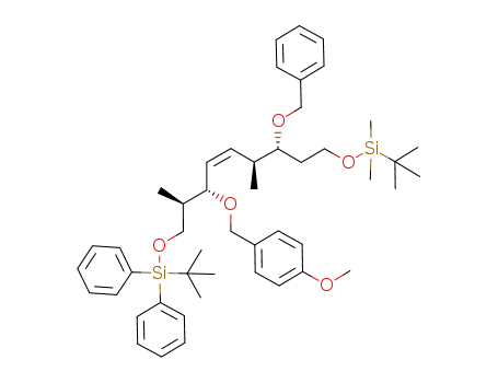 (2R,3S,6S,7R)-7-benzyloxy-9-(t-butyldimethylsiloxy)-1-(t-butyldiphenylsiloxy)-3-(p-methoxybenzyloxy)-2,6-dimethyl-cis-4-nonene
