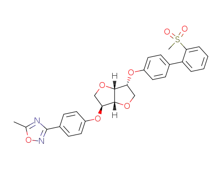 2-O-[4'-(5''-methyl[1,2,4]oxadiazol-3''-yl)phenyl]-5-O-[4'''-(2''''-methylsulfonylphenyl)phenyl]-1,4:3,6-dianhydro-D-sorbitole