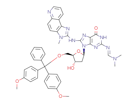 N<sup>2</sup>-[(dimethylamino)methylene]-8-[[(3-methyl-3H-imidazo[4,5-f]quinolin-2-yl)amino]-N9-[5'-O-[bis(4-methoxyphenyl)phenylmethyl]]-β-D-2'-deoxyribofuranosyl]guanine