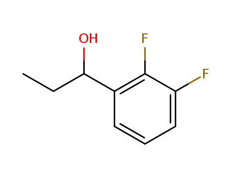 Molecular Structure of 574755-22-9 (Benzenemethanol, a-ethyl-2,3-difluoro-)