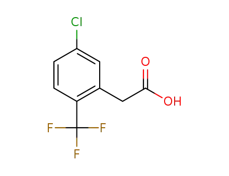 Molecular Structure of 261763-25-1 (5-CHLORO-2-(TRIFLUOROMETHYL)PHENYLACETIC ACID)
