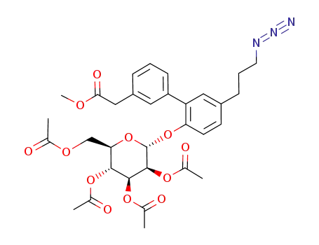 methyl {3-[5-(3-azidopropyl)-2-(2,3,4,6-tetra-O-acetyl-α-D-mannopyranosyloxy)phenyl]phenyl}acetate