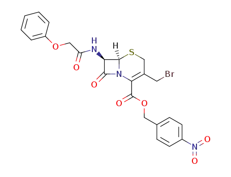 (6<i>R</i>)-3-bromomethyl-8-oxo-7<i>t</i>-(2-phenoxy-acetylamino)-(6<i>r</i><i>H</i>)-5-thia-1-aza-bicyclo[4.2.0]oct-2-ene-2-carboxylic acid 4-nitro-benzyl ester