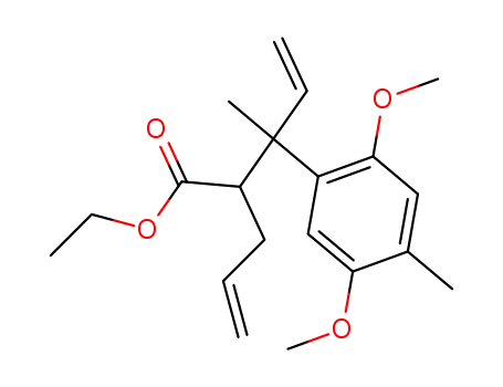 2-allyl-3-(2,5-dimethoxy-4-methyl-phenyl)-3-methyl-pent-4-enoic acid ethyl ester