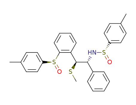[1R,2S,(S)S]-N-{1-phenyl-2-[(S)-2-(p-toluenesulfinyl)phenyl]-2-(methylthio)ethyl}-p-toluenesulfinamide
