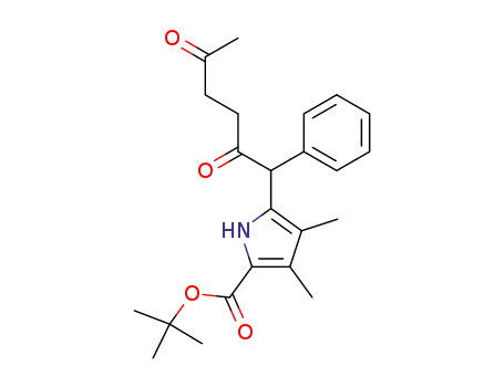 5-(2,5-dioxo-1-phenyl-hexyl)-3,4-dimethyl-1H-pyrrole-2-carboxylic acid tert-butyl ester
