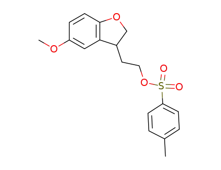 (+/-)-2-(5-methoxy-2,3-dihydrobenzofuran-3-yl)ethyl p-toluenesulfonate