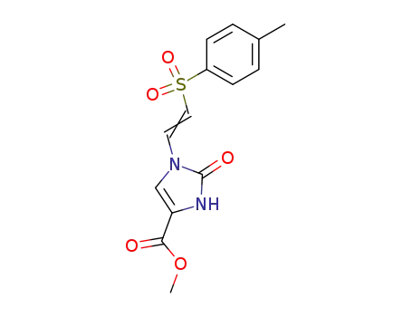 2-oxo-1-[2-(toluene-4-sulfonyl)-vinyl]-2,3-dihydro-1<i>H</i>-imidazole-4-carboxylic acid methyl ester