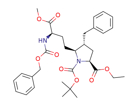 (4R,5S)-N<sup>α</sup>-tert-butoxycarbonyl-5-[(3R)-3-(benzyloxycarbonyl)amino-3-(methoxycarbonyl)propyl]-4-benzyl-L-proline ethyl ester