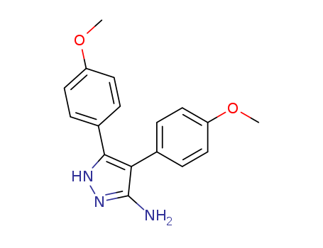 1H-Pyrazol-3-amine,4,5-bis(4-methoxyphenyl)-
