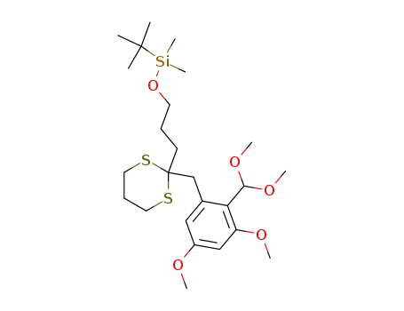 tert-butyl-{3-[2-(2-dimethoxymethyl-3,5-dimethoxybenzyl)-[1,3]dithian-2-yl]propoxy}dimethylsilane
