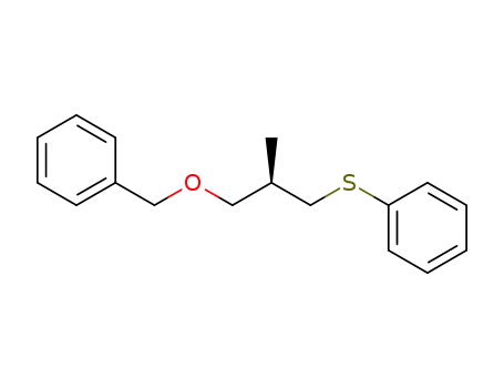 Benzene, [[(2R)-2-methyl-3-(phenylmethoxy)propyl]thio]-
