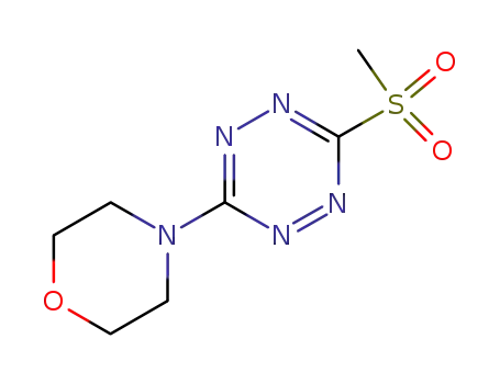 Molecular Structure of 137481-74-4 (1,2,4,5-Tetrazine, 3-(methylsulfonyl)-6-(4-morpholinyl)-)