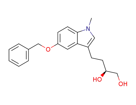 Molecular Structure of 294863-19-7 ((S)-4-(5-benzyloxy-1-methylindol-3-yl)butane-1,2-diol)