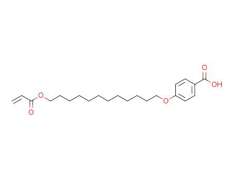 Molecular Structure of 112231-57-9 (Benzoic acid, 4-[[12-[(1-oxo-2-propenyl)oxy]dodecyl]oxy]-)