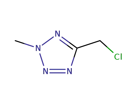 Molecular Structure of 55408-14-5 (2H-Tetrazole, 5-(chloromethyl)-2-methyl-)