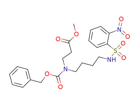 methyl 8-((2-nitrobenzenesulfonyl)amino)-4-(benzyloxycarbonyl)-4-azaoctanoate