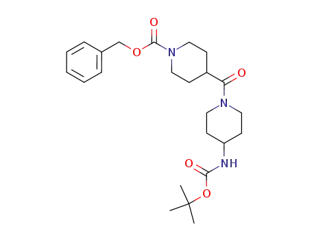 4- (4-TERT-BUTOXYCARBONYLAMINO-PIPERIDINE-1-CARBONYL) -PIPERIDINE-1-CARBOXYLIC ACID BENZYL 에스테르