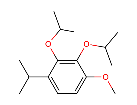 Molecular Structure of 883745-85-5 (2,3-diisopropoxy-1-isopropyl-4-methoxybenzene)