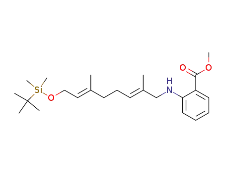 2-[(2E,6E)-8-(tert-Butyl-dimethyl-silanyloxy)-2,6-dimethyl-octa-2,6-dienylamino]-benzoic acid methyl ester