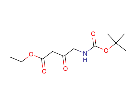Molecular Structure of 67706-68-7 (TERT-BUTYL 3-(ETHOXYCARBONYL)-2-OXOPROPYLCARBAMATE)