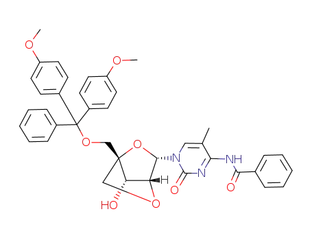 (1R,3S,4R,7S)-3-(4-N-benzoyl-5-methylcytosin-1-yl)-1-(4,4'-dimethoxytrityl)oxymethyl-7-hydroxy-2,5-dioxabicyclo[2.2.1]heptane