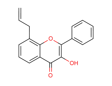 4H-1-Benzopyran-4-one, 3-hydroxy-2-phenyl-8-(2-propenyl)-