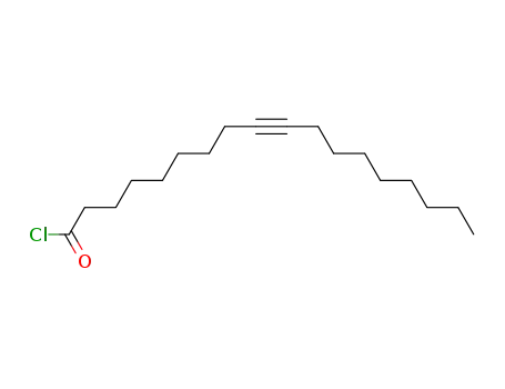 Molecular Structure of 60010-36-8 (9-Octadecynoyl chloride)