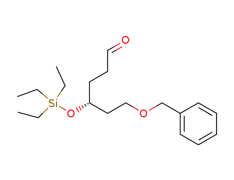 (R)-6-benzyloxy-4-(triethylsilyloxy)hexanal