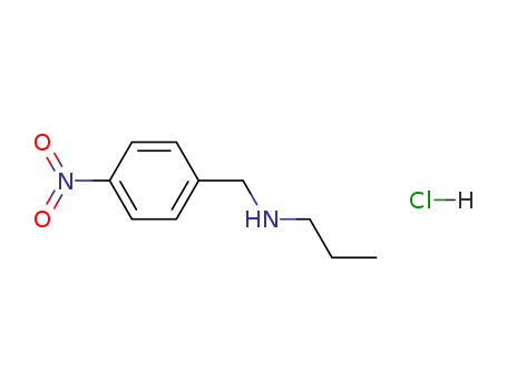 Molecular Structure of 68133-98-2 (N-4-NITROBENZYL-N-PROPYLAMINE HYDROCHLORIDE)