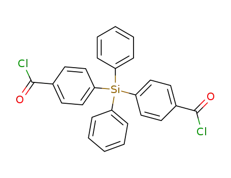 Molecular Structure of 18708-44-6 (Benzoyl chloride, 4,4'-(diphenylsilylene)bis-)