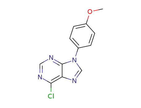 Purine, 6-chloro-9-(p-methoxyphenyl)-