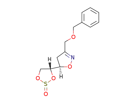 (5R)-3-benzyloxymethyl-5-[(4R)-2-oxo-1,3,2-dioxathiolan-4-yl]-2-isoxazoline