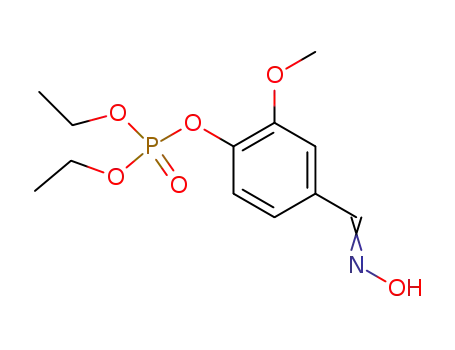 Phosphoric acid, diethyl 4-[(hydroxyimino)methyl]-2-methoxyphenyl
ester