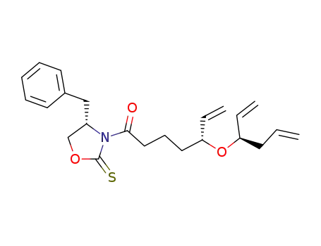 (R)-1-((S)-4-Benzyl-2-thioxo-oxazolidin-3-yl)-5-((R)-1-vinyl-but-3-enyloxy)-hept-6-en-1-one