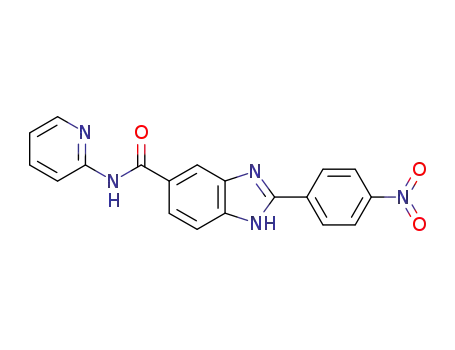 1H-Benzimidazole-5-carboxamide, 2-(4-nitrophenyl)-N-2-pyridinyl-