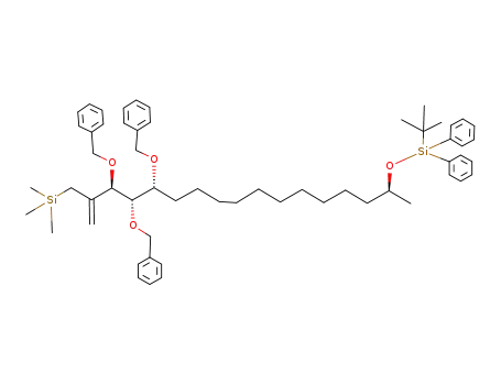 tert-butyldiphenyl((2S,13R,14S,15R)-13,14,15-tris(benzyloxy)-16-((trimethylsilyl)methyl)heptadec-16-en-2-yloxy)silane