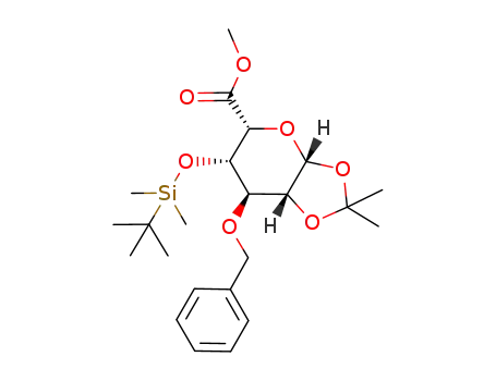methyl 3-O-benzyl-4-O-tert-butyldimethylsilyl-1,2-O-isopropylidene-β-L-idopyranosyluronate