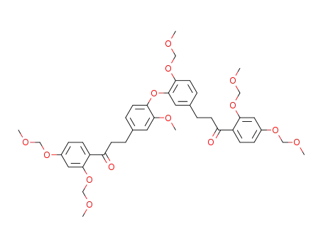 1-(2,4-bis-methoxymethoxy-phenyl)-3-(3-{4-[3-(2,4-bis-methoxymethoxy-phenyl)-3-oxo-propyl]-2-methoxy-phenoxy}-4-methoxymethoxy-phenyl)-propan-1-one