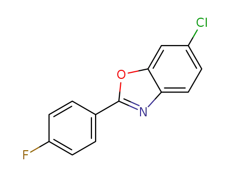 Molecular Structure of 1315571-17-5 (6-chloro-2-(4-fluorophenyl)benzo[d]oxazole)